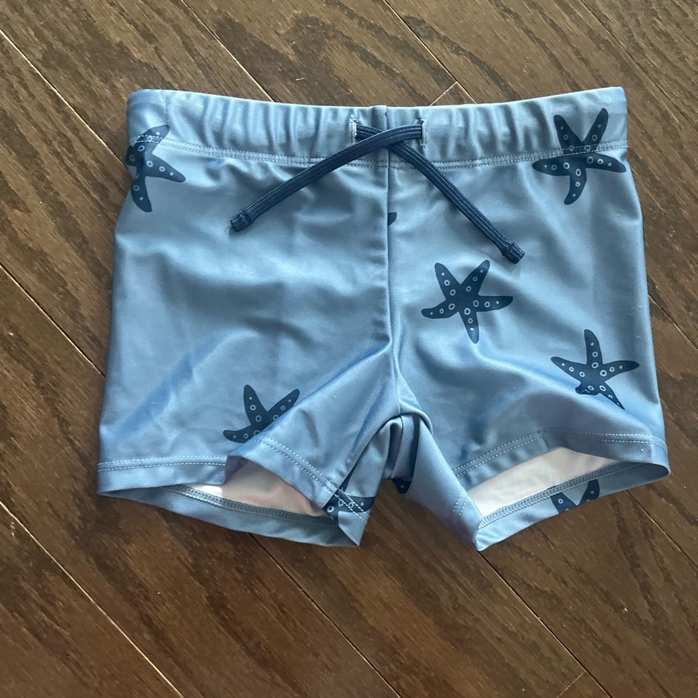 Kids Blue H&M Starfish Swim Shorts